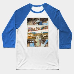 Greetings from Palermo in Sicily Italy Vintage style retro souvenir Baseball T-Shirt